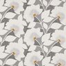 Decor Fabric Half Panama large flowers 280 cm – grey,  thumbnail number 1