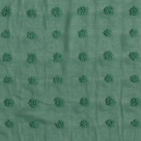 Large dobby dots chiffon – fir green, 