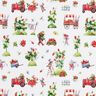 Cotton Poplin Strawberry harvest Digital Print – white,  thumbnail number 1
