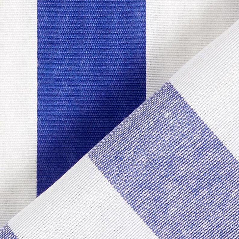 Decor Fabric Canvas Stripes – blue/white,  image number 4