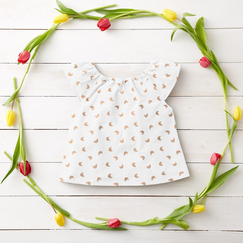 Cotton Poplin croissant – ivory,  image number 5