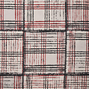 Blurred Check Blouse Fabric &ndash; pearl grey, 