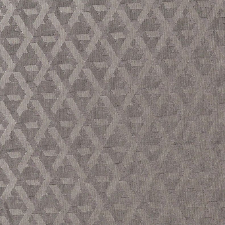 Lining Fabric Jacquard Geometric Shapes – grey,  image number 1
