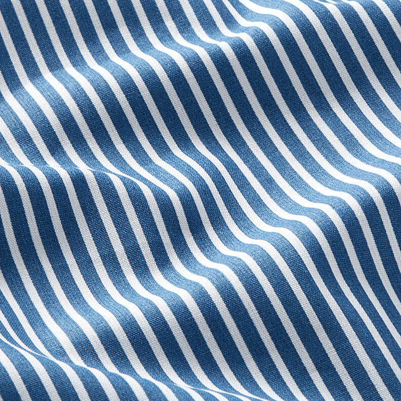 Cotton Poplin Stripes – denim blue/white,  image number 2
