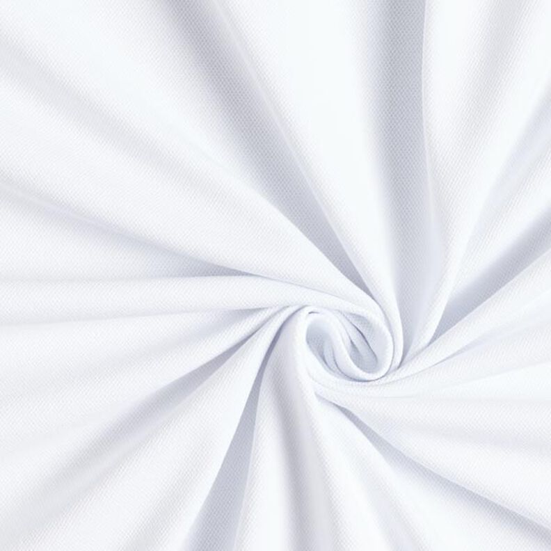 Cotton Jersey Fine Piqué – white,  image number 1