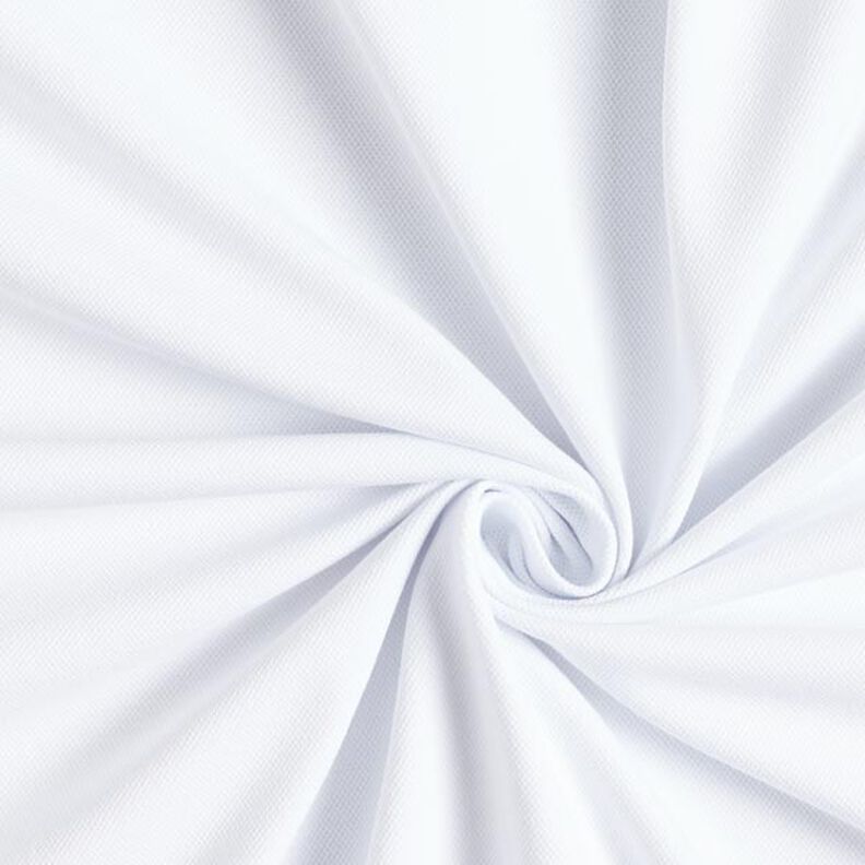 Cotton Jersey Fine Piqué – white,  image number 1