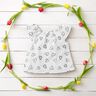 Double Gauze/Muslin Scribble Hearts – ivory,  thumbnail number 6