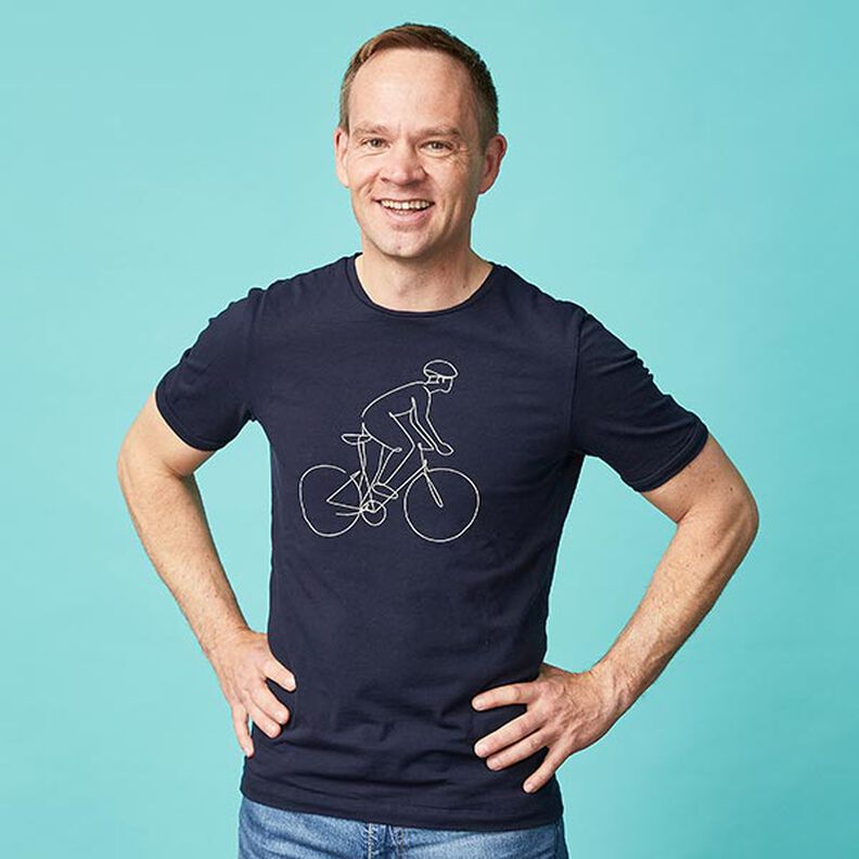 Medium Cotton Jersey Plain – midnight blue,  image number 3