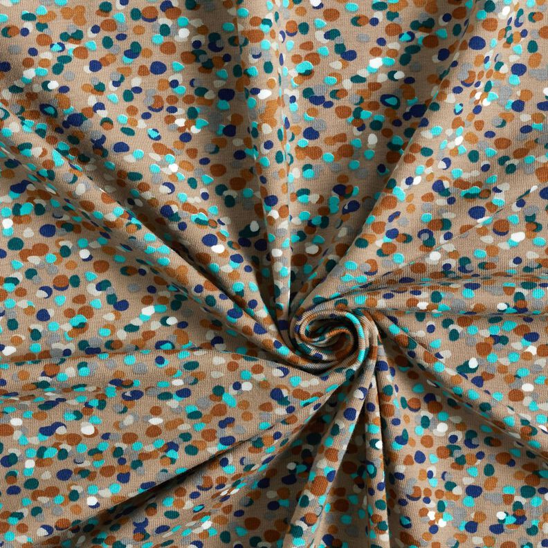 Cotton Jersey colourful confetti – dune/blue spruce,  image number 3