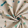 Cotton Jersey retro racing cars – light taupe,  thumbnail number 3
