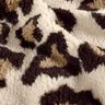 Sherpa teddy plush leopard print – almond/black,  thumbnail number 2