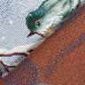 Decorative Panel Tapestry Fabric Cat with Gifts – light blue/carmine,  thumbnail number 4