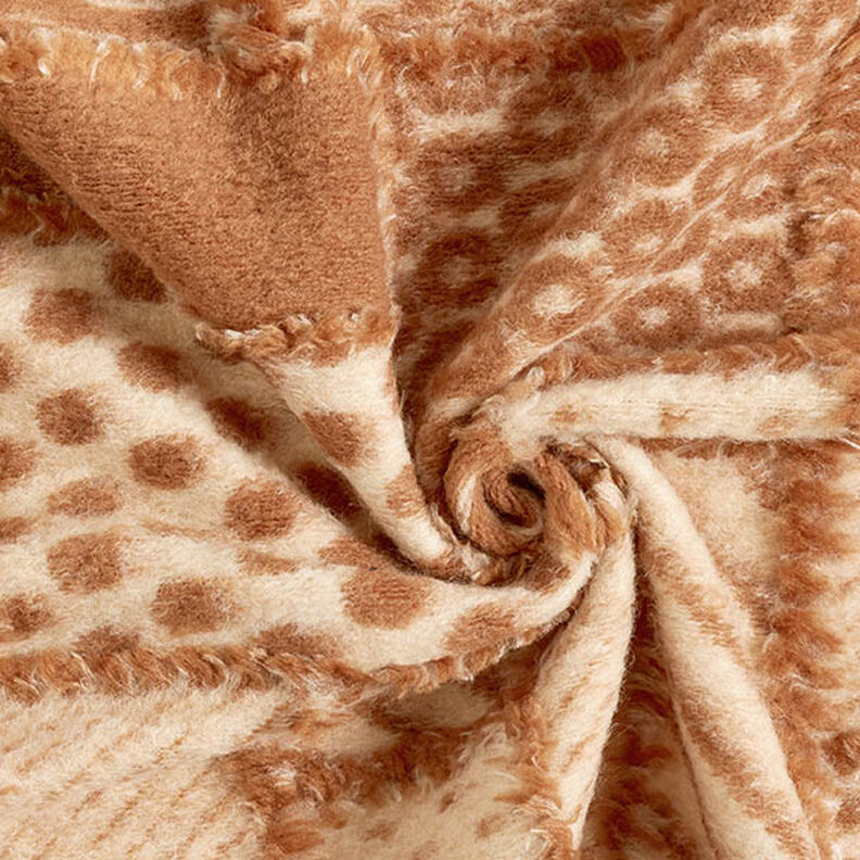 Expressive Pattern Knit Coating – cashew/brown, image number 3