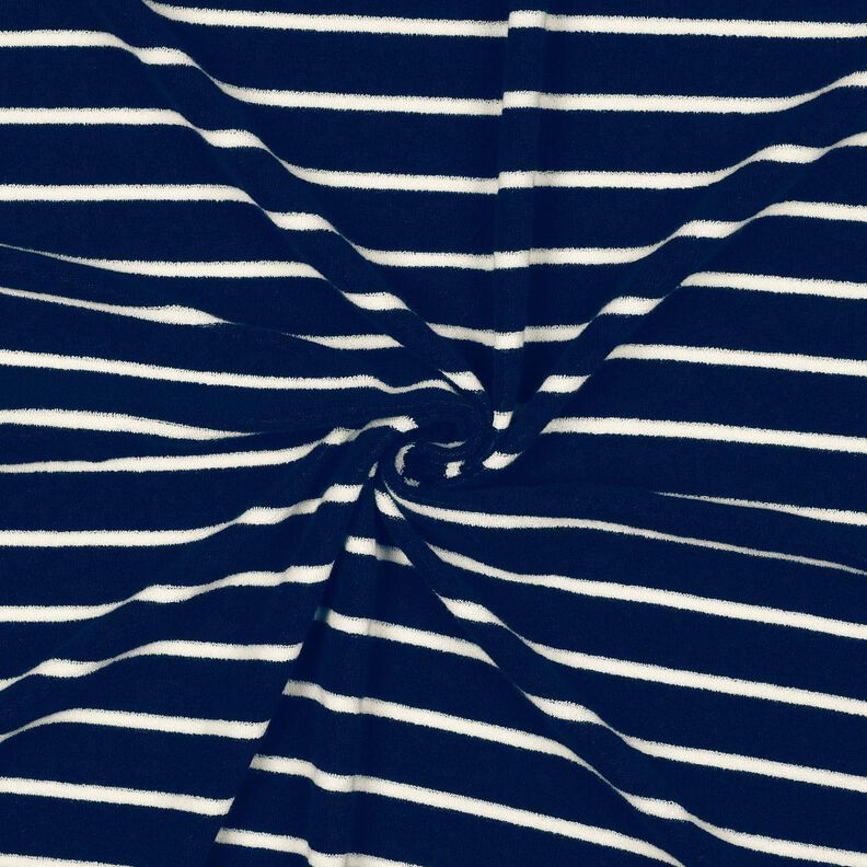 terry cloth jersey Stripes – midnight blue/ivory,  image number 3