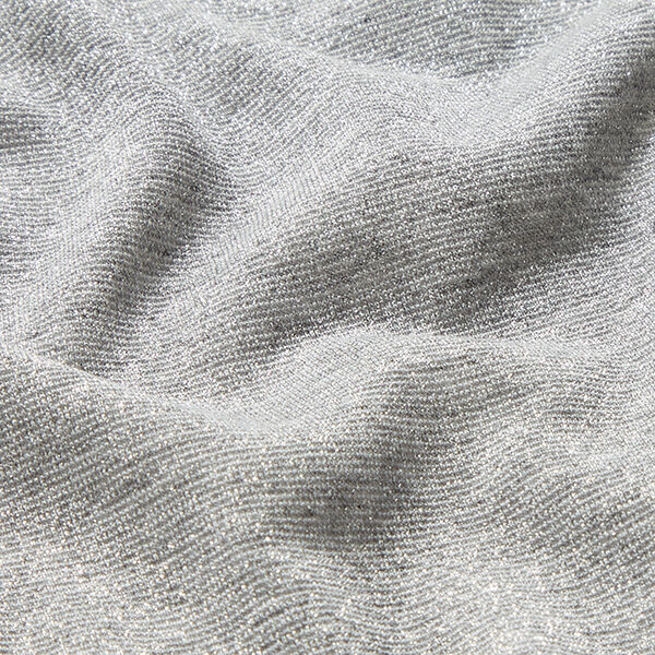 Mottled Glitter Jersey – silver,  image number 2
