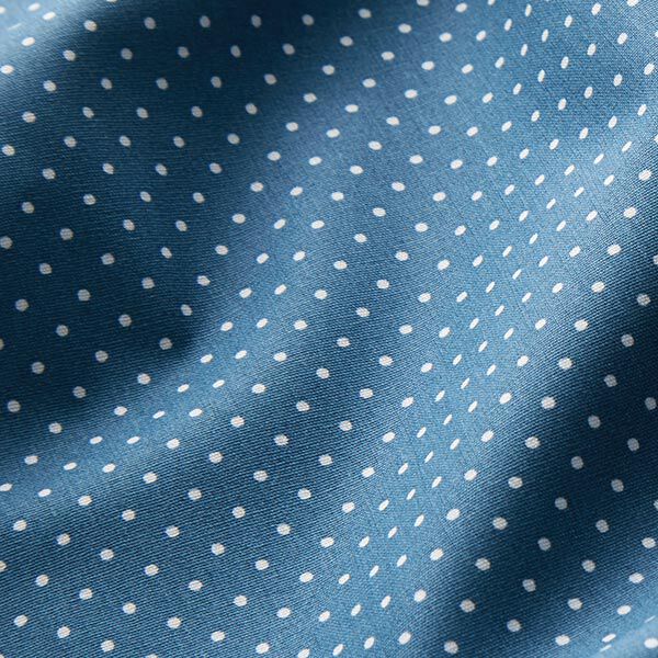 Coated Cotton Little Dots – denim blue,  image number 3