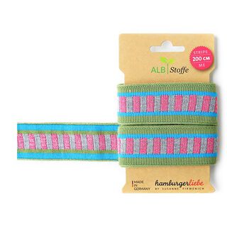 GOTS Organic Jacquard Trim STRIPE ME ICON [200 cm | 3,5 cm] | Albstoffe | Hamburger Liebe, 