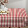 Decor Fabric Canvas colourful checks – taupe/red,  thumbnail number 7