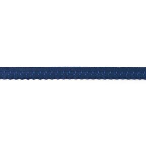 Elasticated Edging Lace [12 mm] – navy blue, 
