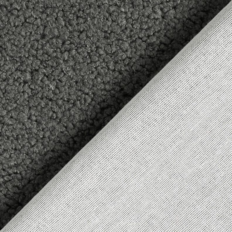Upholstery Fabric Sheepskin look – dark grey, image number 3