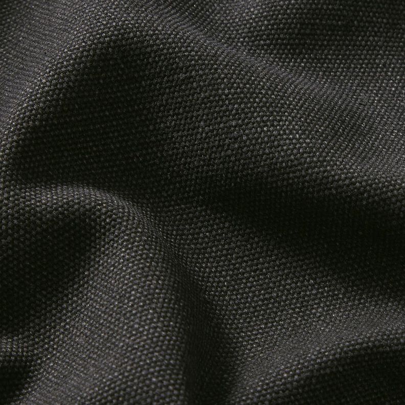 Decor Fabric Canvas waxed – black,  image number 2