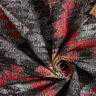 Decor Fabric Tapestry Fabric Ethno Diamonds – carmine/black,  thumbnail number 3
