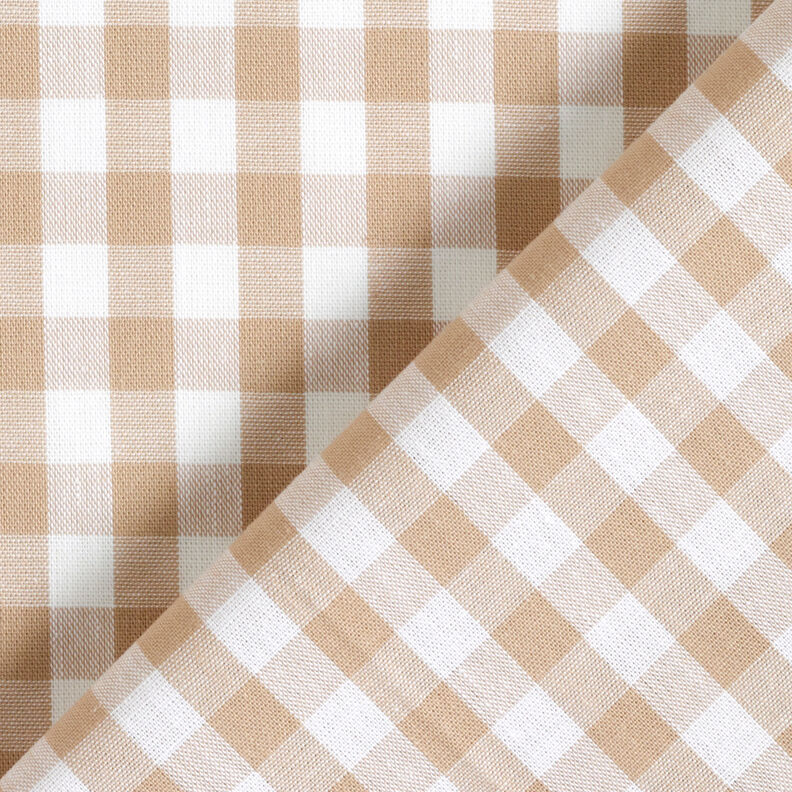 Cotton Vichy check 1 cm – anemone/white,  image number 4