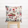 Decor Fabric Tapestry Fabric Christmas gnomes – light beige/red,  thumbnail number 9