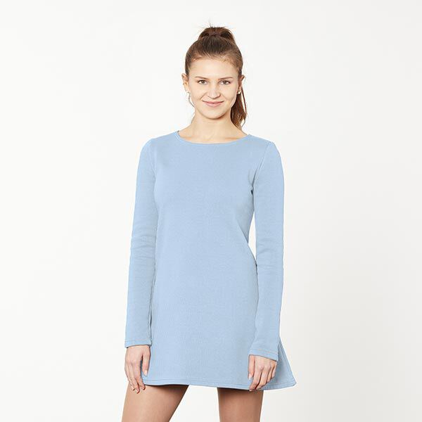 Light Cotton Sweatshirt Fabric Plain light blue Perfect for Baby clothing