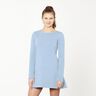 Light Cotton Sweatshirt Fabric Plain – light blue,  thumbnail number 6