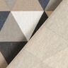 Decor Fabric Half Panama Triangles – beige/grey,  thumbnail number 4