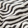 Knit fabric glitter stripes with sequins – offwhite/black,  thumbnail number 2