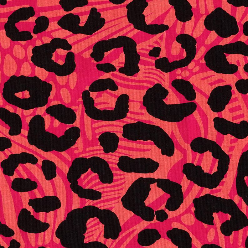 French Terry Leo and flowers – pink/orange, image number 5