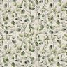 Decor Fabric Half Panama poplar leaves – natural/dark olive,  thumbnail number 1