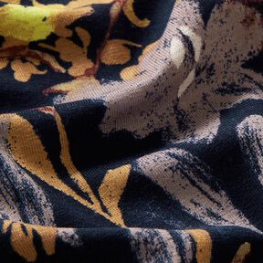 Flower scene viscose jersey – midnight blue, 