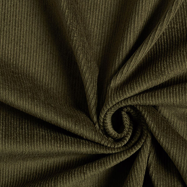 Stretchy Genoa Cord, pre-washed – khaki,  image number 1