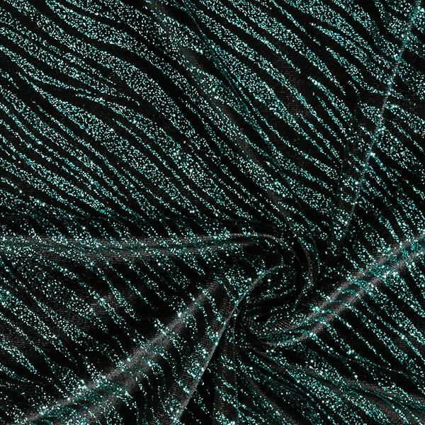 Zebra Stripes Glitter Velvet, image number 3