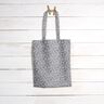 Coated Cotton abstract mini leaves – grey/white,  thumbnail number 8