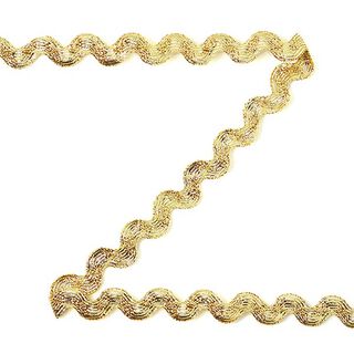 Lurex Rickrack [12mm] - gold metallic, 