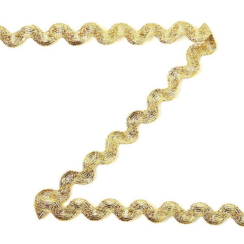 Lurex Rickrack [12mm] - gold metallic,  image number 1