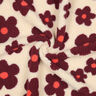 Teddy Fur Flowers | Poppy Fabrics – cashew/burgundy,  thumbnail number 4