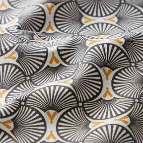 Coated Cotton scattered fans – white/black – white/black, 
