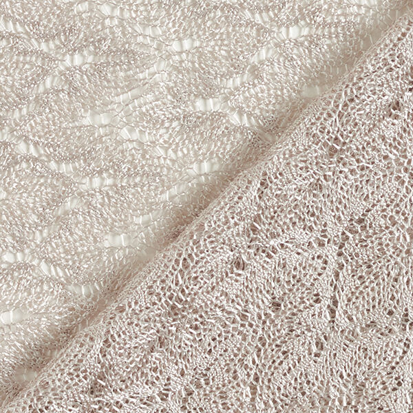 Leaf patterned lace fabric – cashew,  image number 4