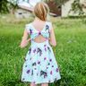 Cotton Jersey Flower Horse | Glitzerpüppi – ice blue/pastel violet,  thumbnail number 6