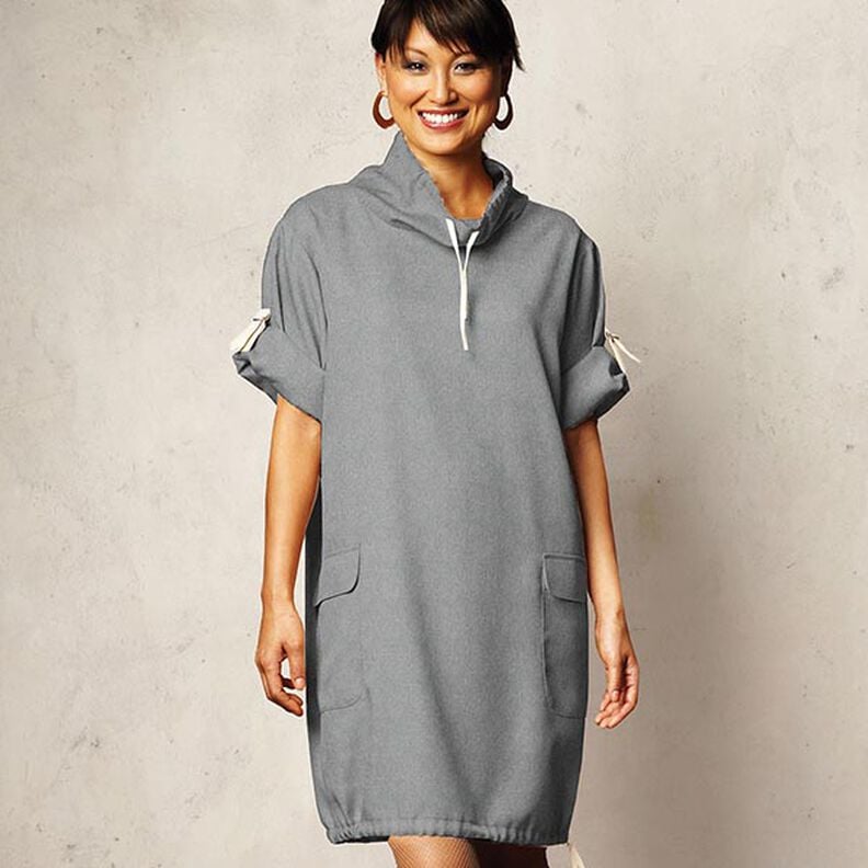 Cotton Fleece Plain – grey | Remnant 70cm, image number 7