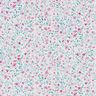 Cotton Poplin delicate flowers – peppermint/pastel violet,  thumbnail number 1