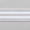 Striped Elastic [40 mm] – white/silver,  thumbnail number 1