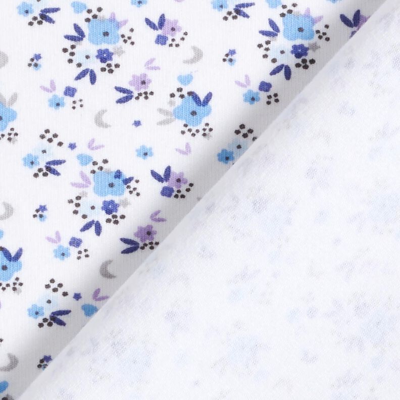 Cotton Jersey romantic little flowers – white,  image number 4