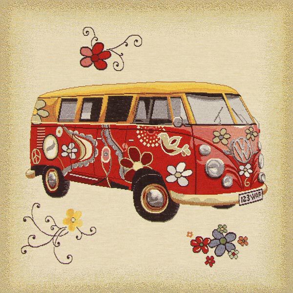 Tapestry Piece Colourful Bulli VW,  image number 1
