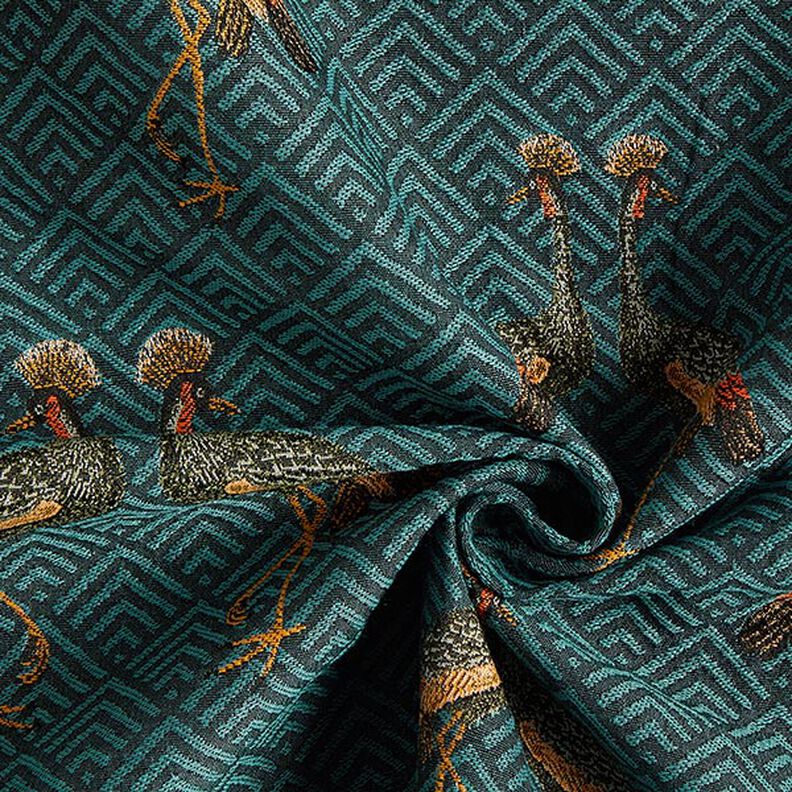 Peacock Tapestry Jacquard – petrol,  image number 3